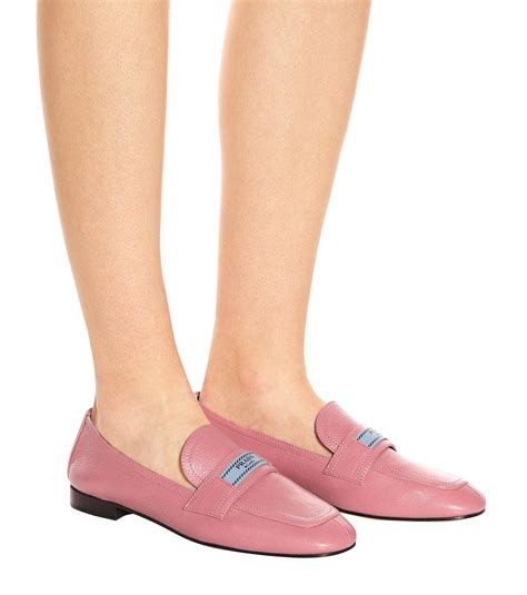 prada pink loafers